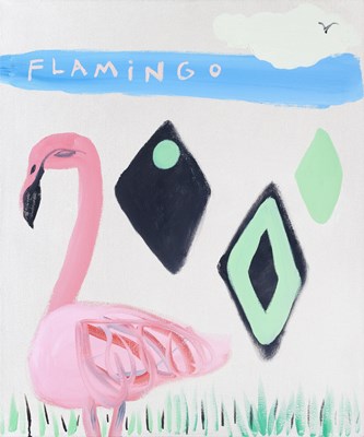 Lot 398 - Henrietta Dubrey (b.1966) Flamingo, 2013...