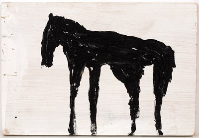 Lot 433 - Andrew Litten (b.1970) Horse on White signed...