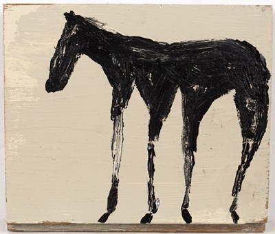 Lot 434 - Andrew Litten (b.1970) Horse on Green signed...