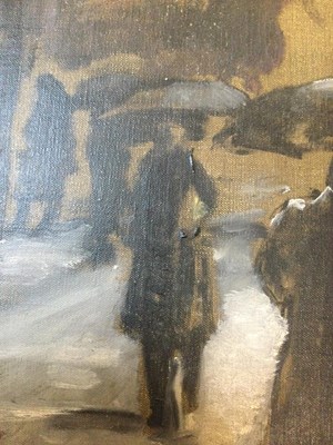 Lot 216 - Walter Sickert (1860-1942) Figures in the Rain...