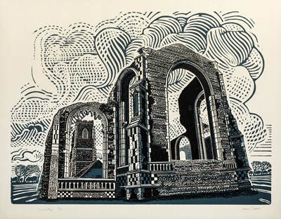 Lot 203 - James Dodds (b.1957) 'Covehithe', linocut,...