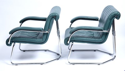 Lot 819 - Girsberger Pair of armchairs, circa 1970 the...