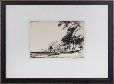 Lot 31 - George Soper (1870-1942) Milking the Cows...
