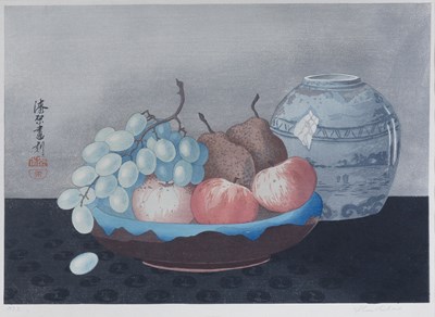 Lot 51 - Yoshijiro Urushibara (1888-1953) Still life of...