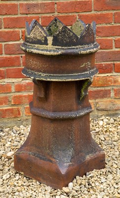 Lot 808 - A 19th century salt glazed crown top chimney...