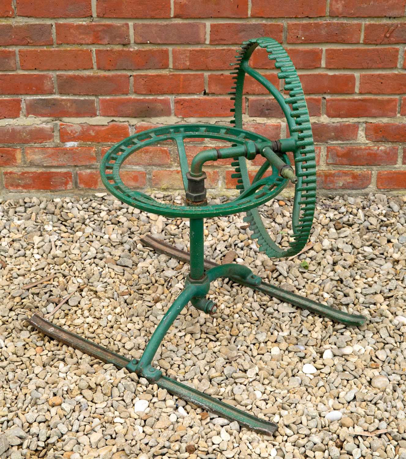 Lot 810 - A rare early 20th century green painted cast...