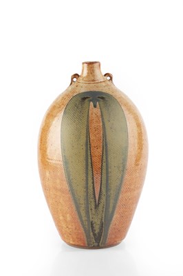 Lot 664 - John Jelfs (b.1946) Bottle vase with lug...