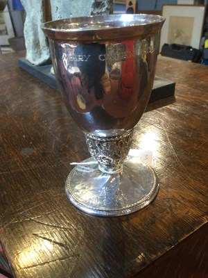 Lot 730 - Omar Ramsden (1873-1939) A silver chalice,...