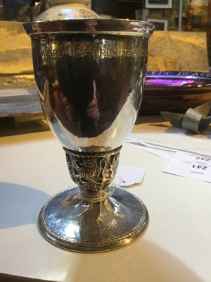 Lot 730 - Omar Ramsden (1873-1939) A silver chalice,...
