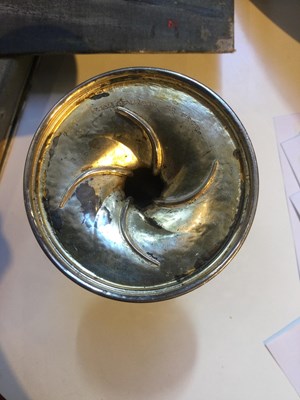Lot 730 - Omar Ramsden (1873-1939) A silver chalice,...