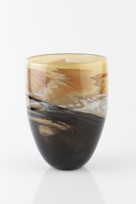 Lot 763 - Anthony Stern (b.1944) Seascape vase glass...