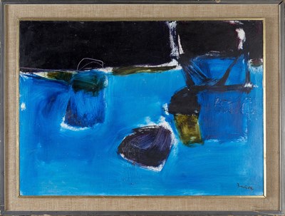 Lot 342 - Donald Bain (1904-1979) Abstract Harbour, 1964...