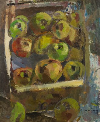 Lot 362 - Fred Cuming (b.1930) Apples signed (lower...