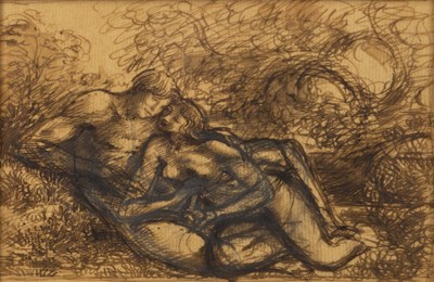 Lot 217 - Thomas Monnington (1903-1976) 'Lovers', pen...