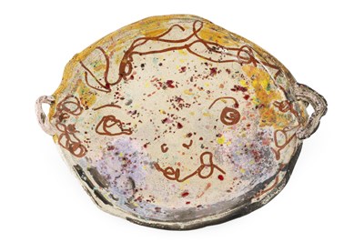 Lot 613 - Jill Crowley (b.1946) Dish in the form of a...