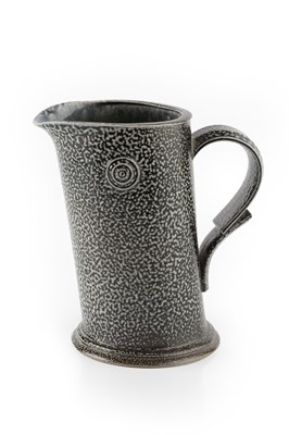 Lot 582 - Walter Keeler (b.1942) Leaning jug salt glaze...