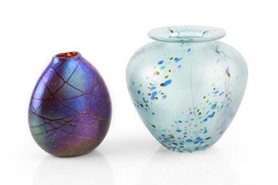 Lot 770 - Siddy Langley (b.1955) Glass vase, 1997 signed...