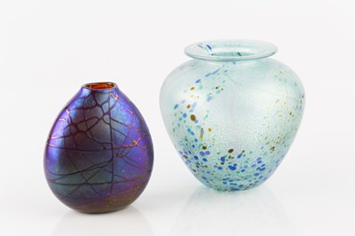 Lot 770 - Siddy Langley (b.1955) Glass vase, 1997 signed...
