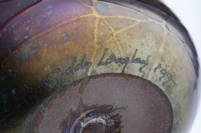 Lot 770 - Siddy Langley (b.1955) Glass vase, 1997 signed...