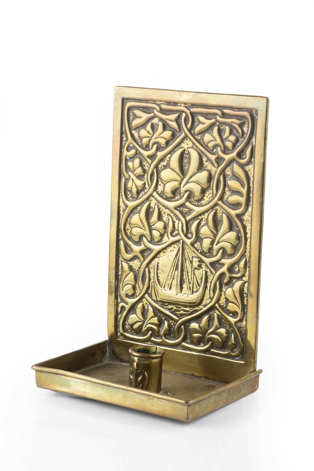 Lot 722 - Keswick School Arts & Crafts candleholder...