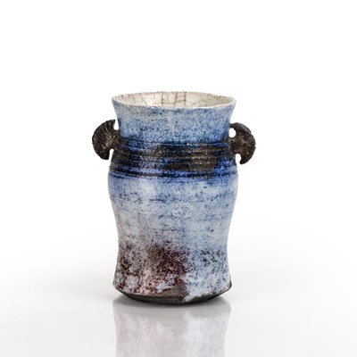 Lot 272 - Peter Wills (b.1955) early raku vase or vessel,...