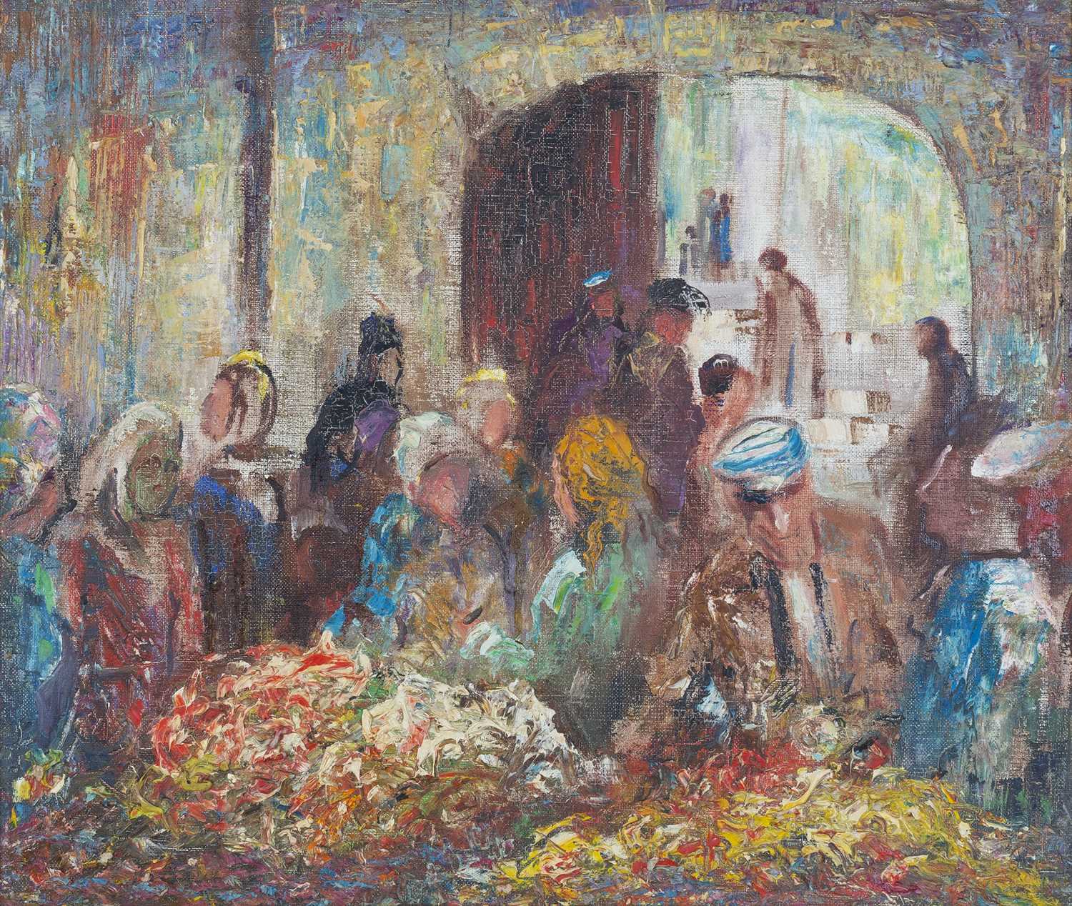 Lot 440 - Bruno Beran (1888-1979) Tangiers Market...