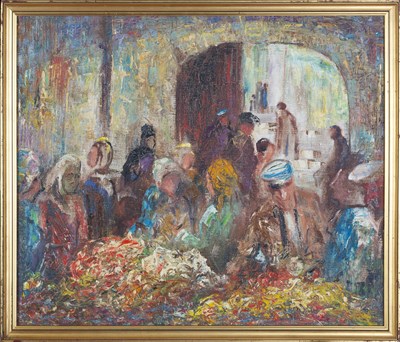 Lot 440 - Bruno Beran (1888-1979) Tangiers Market...