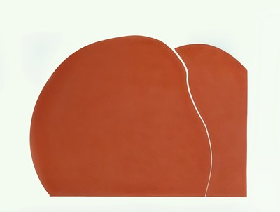 Lot 400 - Harry Thubron (1915-1985) Red Form I collage...