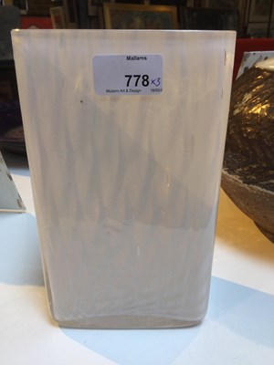 Lot 778 - William Butler for Whitefriars Slab vase and...