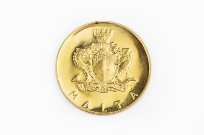 Lot 71 - A Malta £50 gold coin, dated 1974