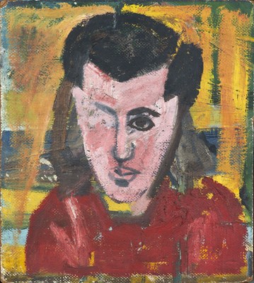 Lot 438 - John Bratby (1928-1992) Head of a Girl, circa...