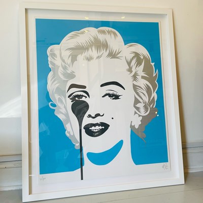 Lot 124 - Pure Evil (b.1968) Classic Marilyn Blue 31/100,...