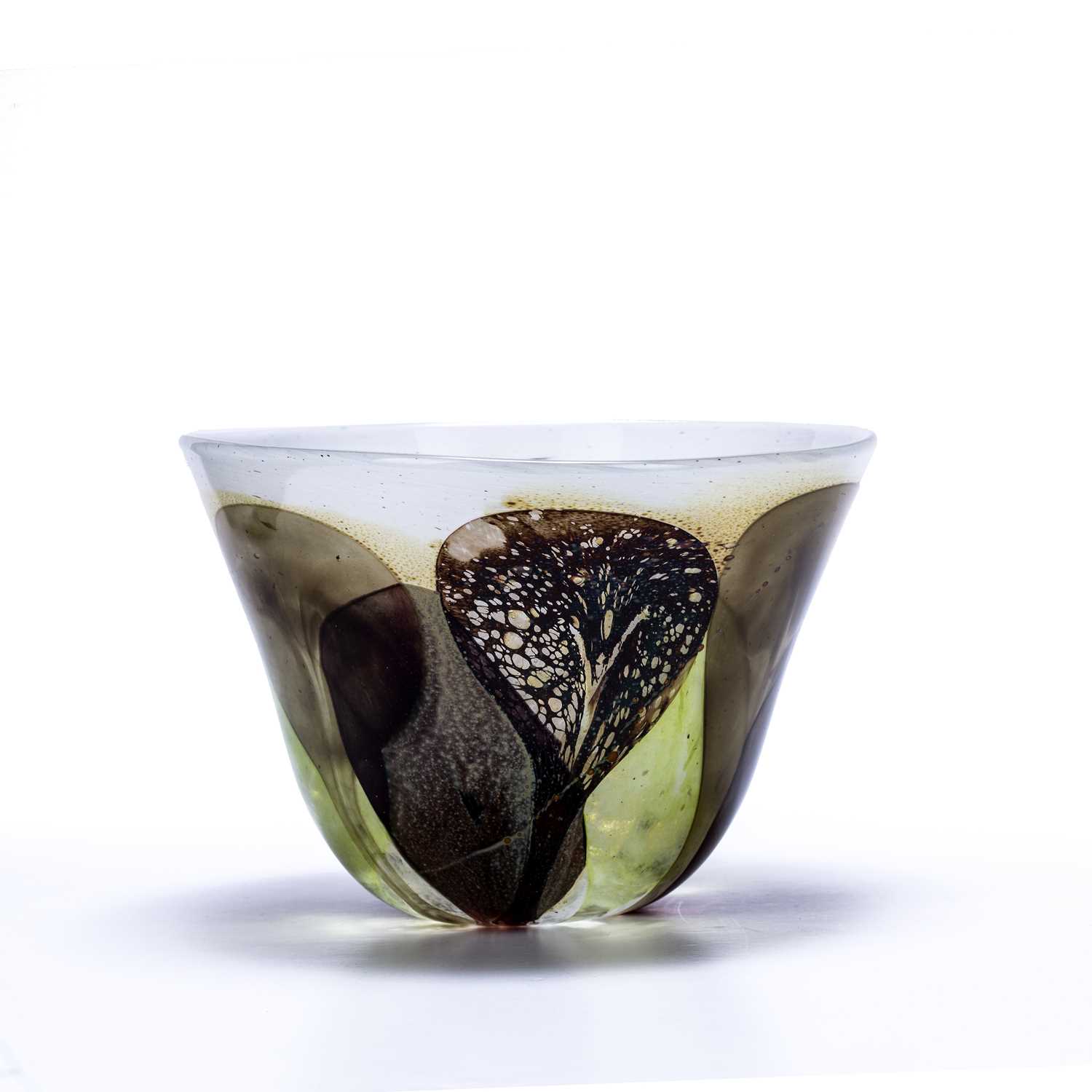 Lot 751 - Pauline Solven (b.1943) 'Petal', glass bowl,...