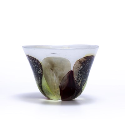 Lot 751 - Pauline Solven (b.1943) 'Petal', glass bowl,...