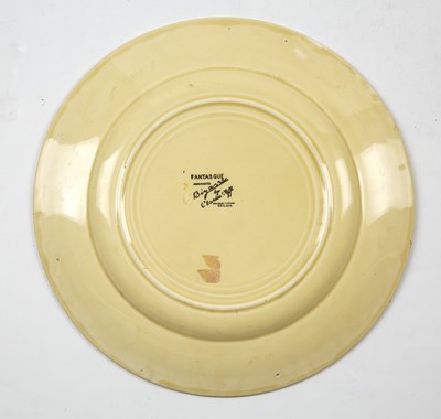 Lot 696 - Clarice Cliff Fantasque plate painted with...