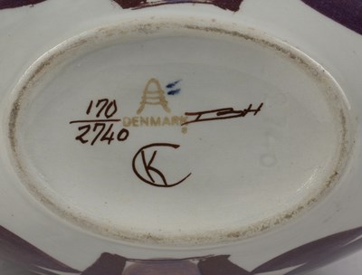 Lot 338 - Kari Christensen (1938-1997) for Aluminia...