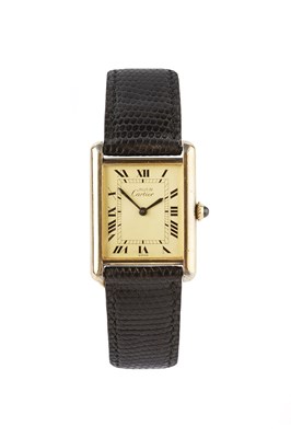 Lot 190 - A wristwatch by Must de Cartier, the...