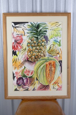Lot 14 - Hilary Rosen (Contemporary) Fruit still life,...