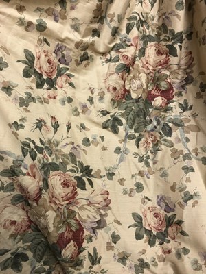 Lot 237 - Two pairs of dark ivory ground rose and tulip...