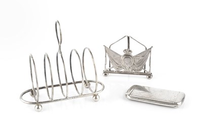 Lot 461 - A late Victorian silver menu holder, modelled...