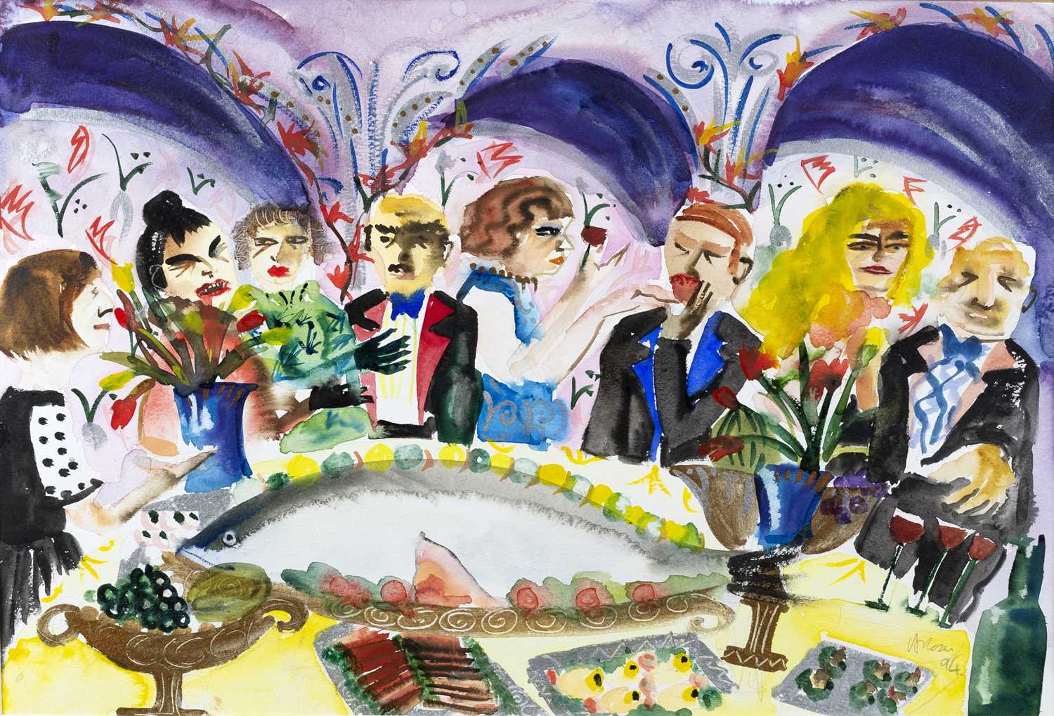 Lot 104 - Hilary Rosen (Contemporary) Celebration, 1994...