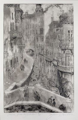 Lot 105 - Jenny Sanders (Contemporary) Venice from my...
