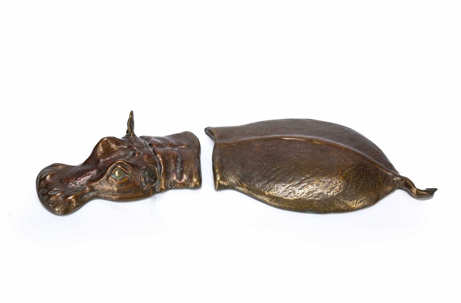 Lot 246 - Jim Calcagno (Contemporary) 'Hippo', bronze...