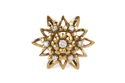 Lot 148 - A diamond cluster ring, designed as an...