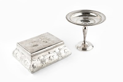 Lot 489 - An Edwardian silver rectangular casket, the...