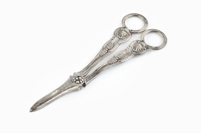 Lot 350 - A pair of mid Victorian silver King's pattern...