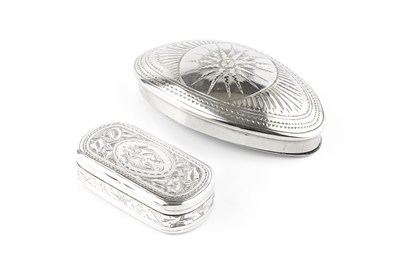 Lot 316 - A mid Victorian silver snuff box, of rounded...