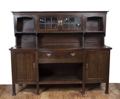 Lot 63 - Liberty and Co circa 1900, Arts and Crafts oak...