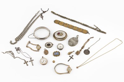 Lot 250 - A collection of antique and later jewellery,...