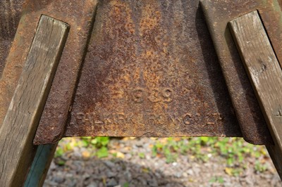 Lot 710 - An antique grinding wheel the sandstone wheel...